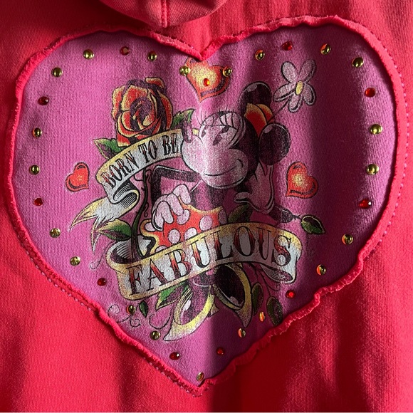 Disney Minnie Mouse Zipper-Up Sweatshirt - Picture 8 of 9